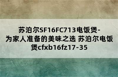 苏泊尔SF16FC713电饭煲-为家人准备的美味之选 苏泊尔电饭煲cfxb16fz17-35